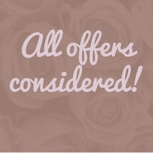 All offers considered